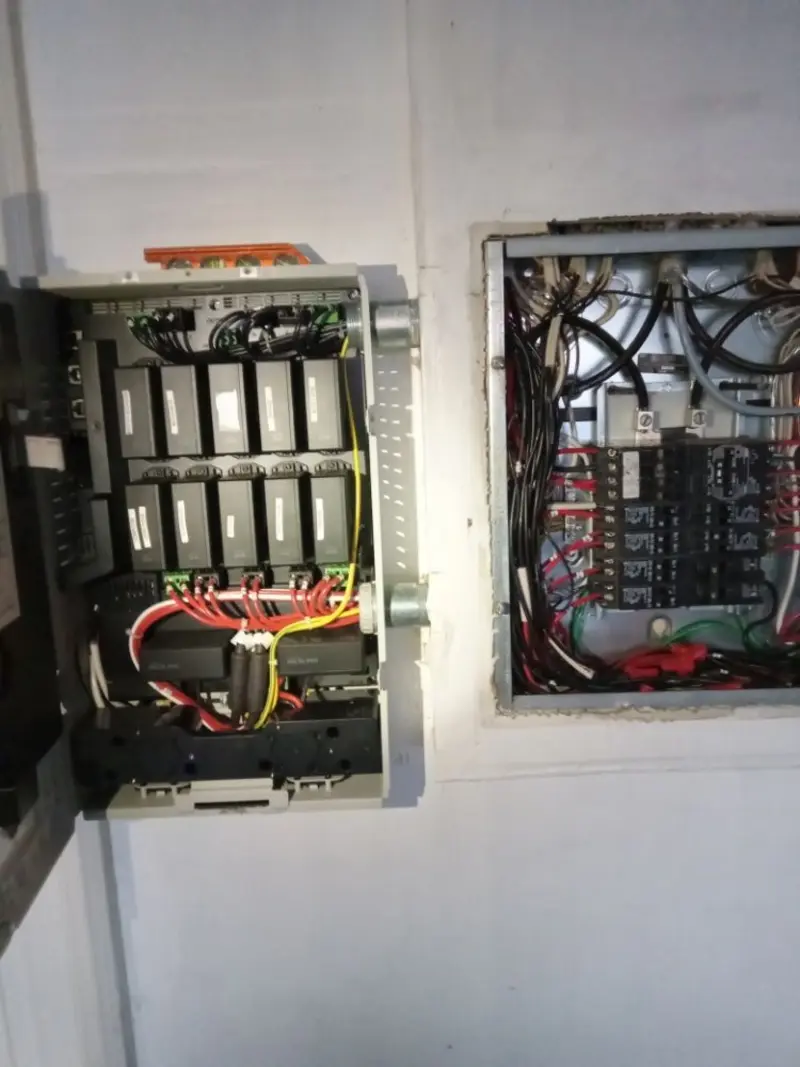 Electrical panel upgrade completed for Security Camera Wiring in Brockport